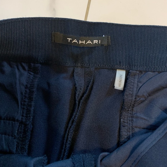 Tahari New with tags navy blue RAE Wide Leg Dress Pants size 8 - Picture 4 of 11